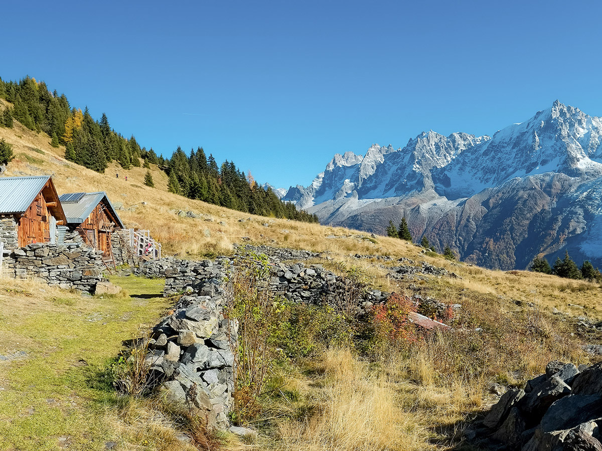 Self guided trekking on Tour de Mont Blanc in French Alps