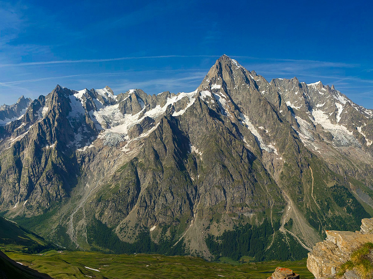 Views on Tour de Mont Blanc in French Alps