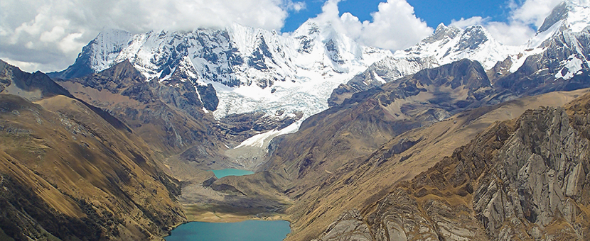 Expansive views on Huayhuash circuit trek, Peru