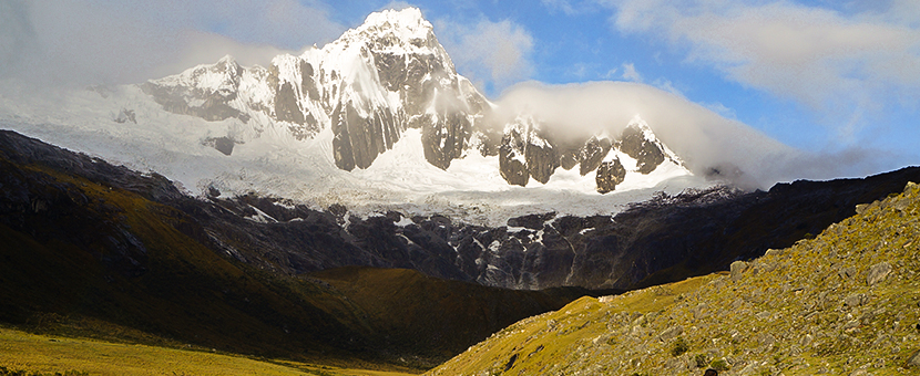 Beautiful mountain views on Santa Cruz trek with guide in Peru