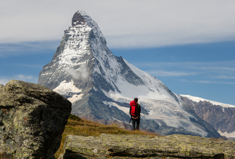 Matterhorn on self-guided Haute Route from Chamonix to Zermatt