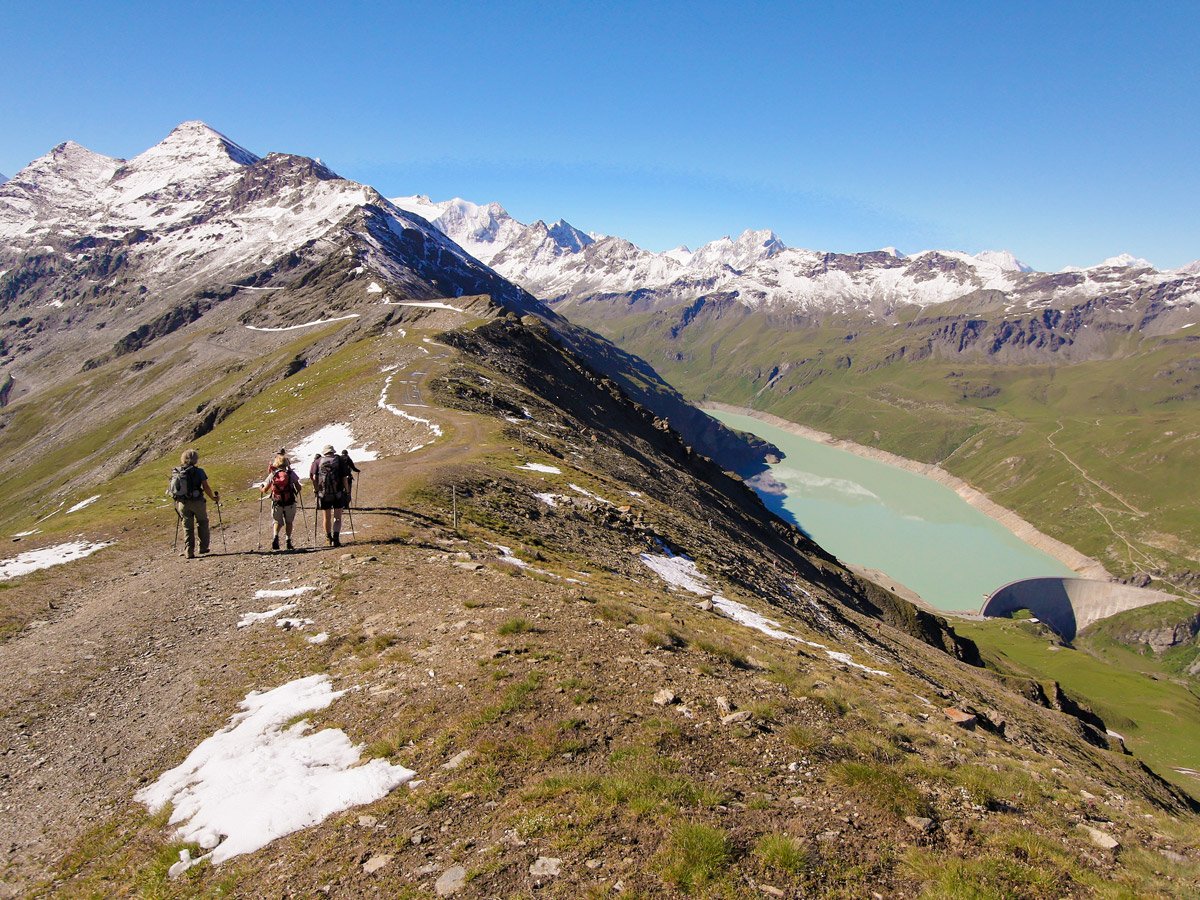 Beautiful scenery on self-guided Haute Route to Zermatt
