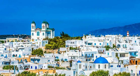 Beautiful Greek village on Greek Islands Multisport tour in Paros, Naxos and Santorini