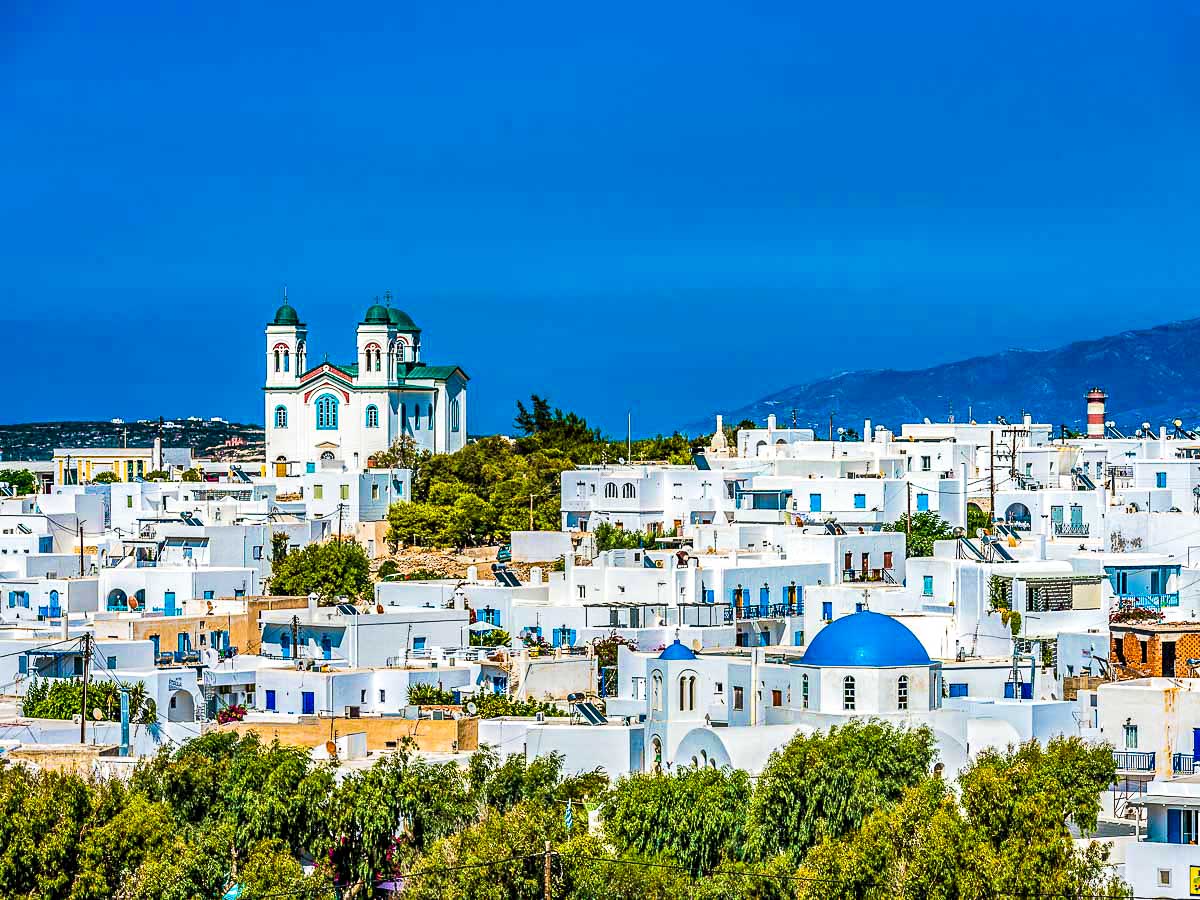 Beautiful Greek village on Greek Islands Multisport tour in Paros, Naxos and Santorini