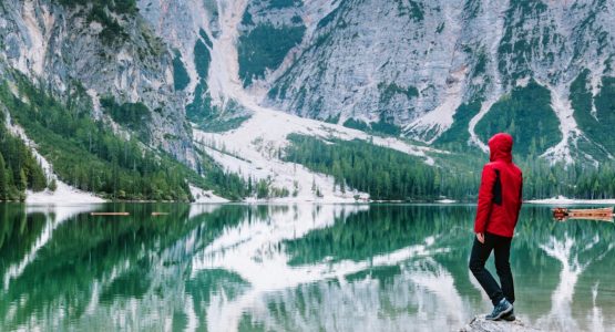 Lago di Braies in Dolomites