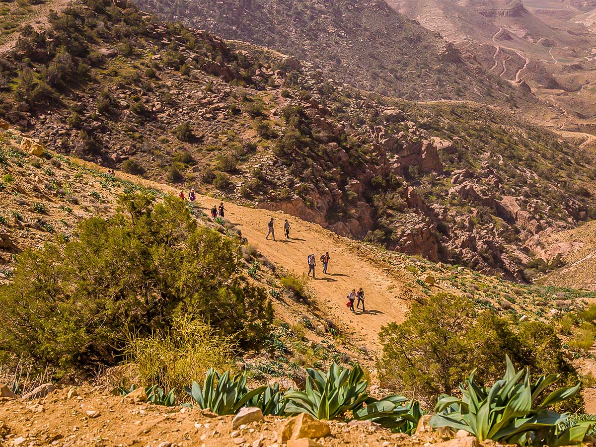 Beautiful scenery on Dana to Petra Trekking Tour in Jordan