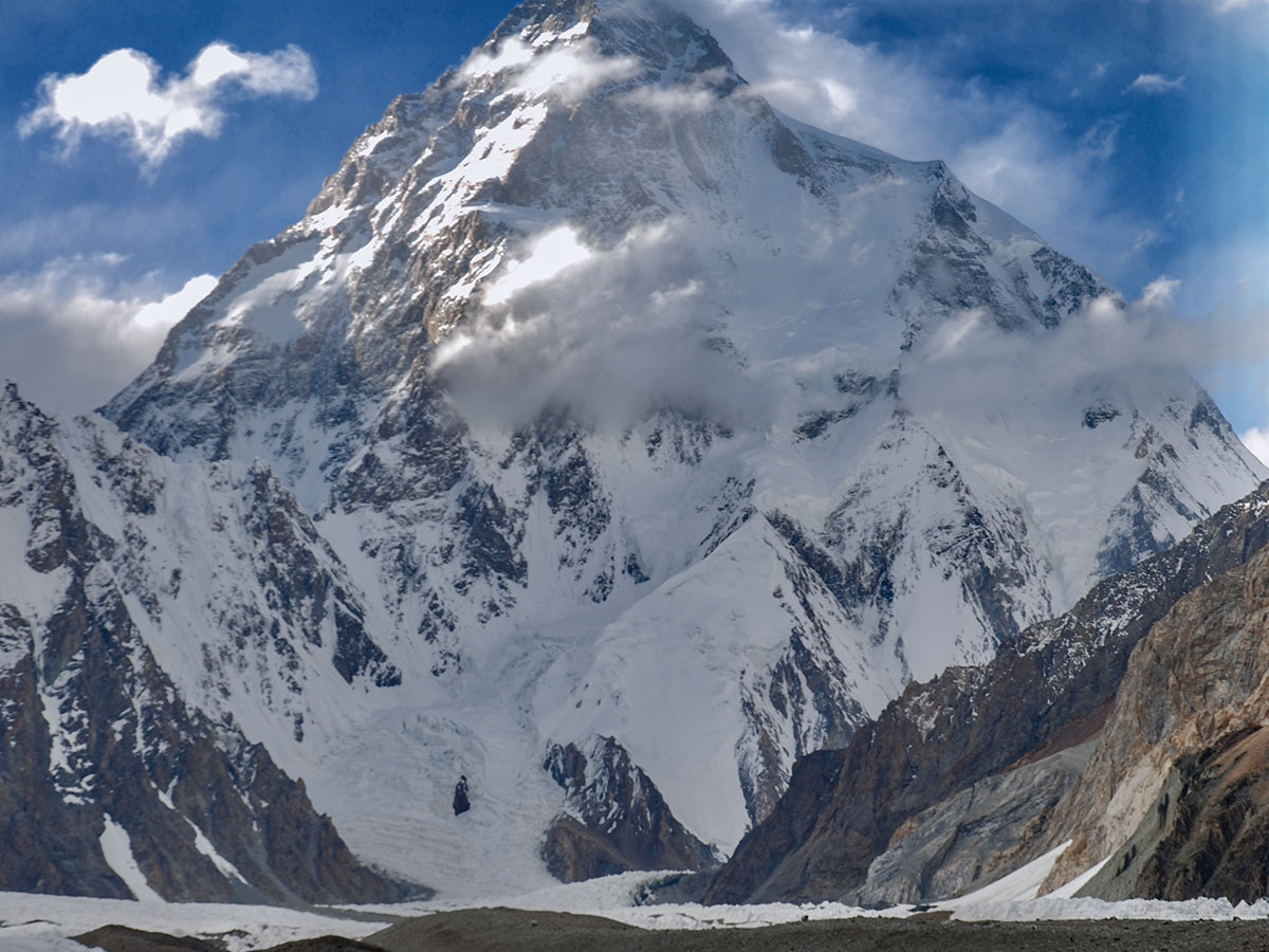 K2 mountain on K2 Base Camp and Gondogoro La Trek in Pakistan