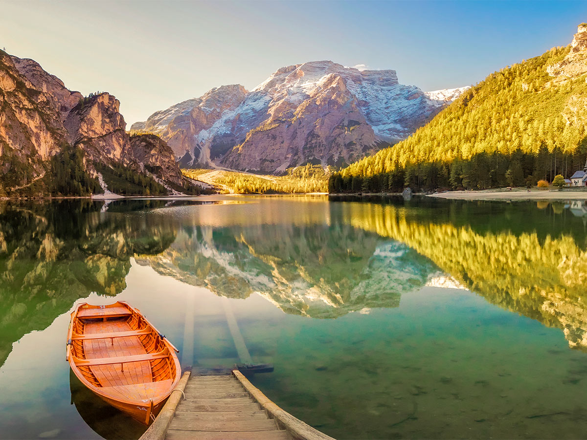 Dolomites Haute Route Trek in Italy is surrounded by beautiful lakes