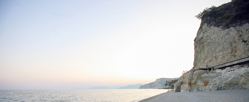 Beautiful coast on rock climbing camp in Finale Ligure rock climbing camp in Italian Riviera