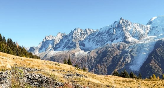 Beautiful rifugio and panoramic views on self-guided Tour du Mont Blanc