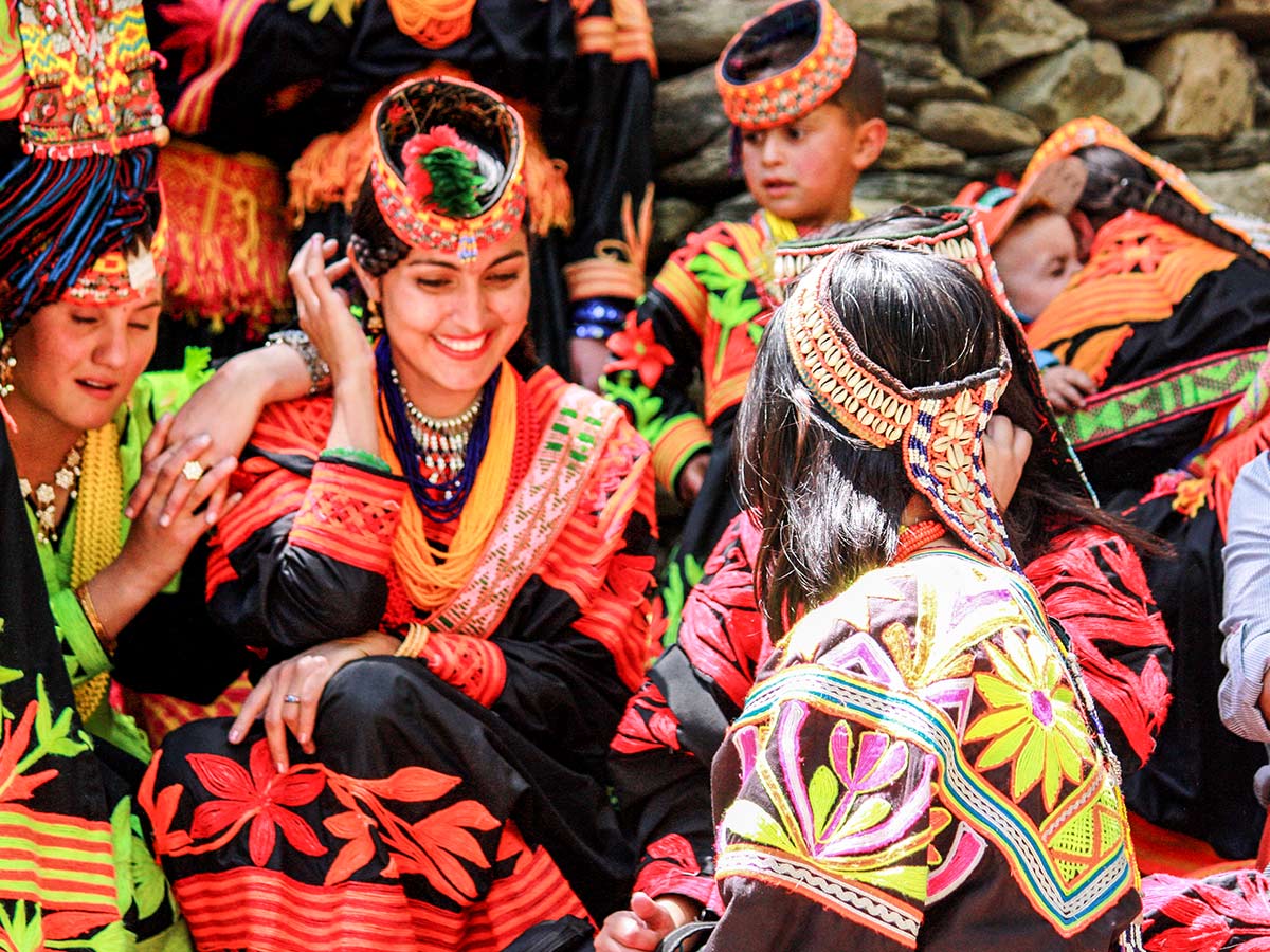 Kalasha People on Chitral Valley Overland Tour in Pakistan