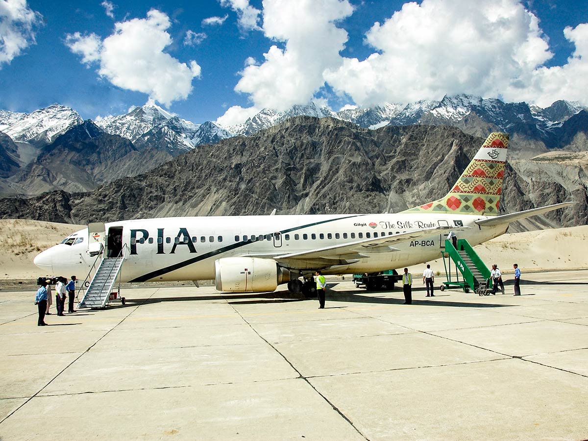 Skardu Airport on guided Overland Tour in Skardu Valley