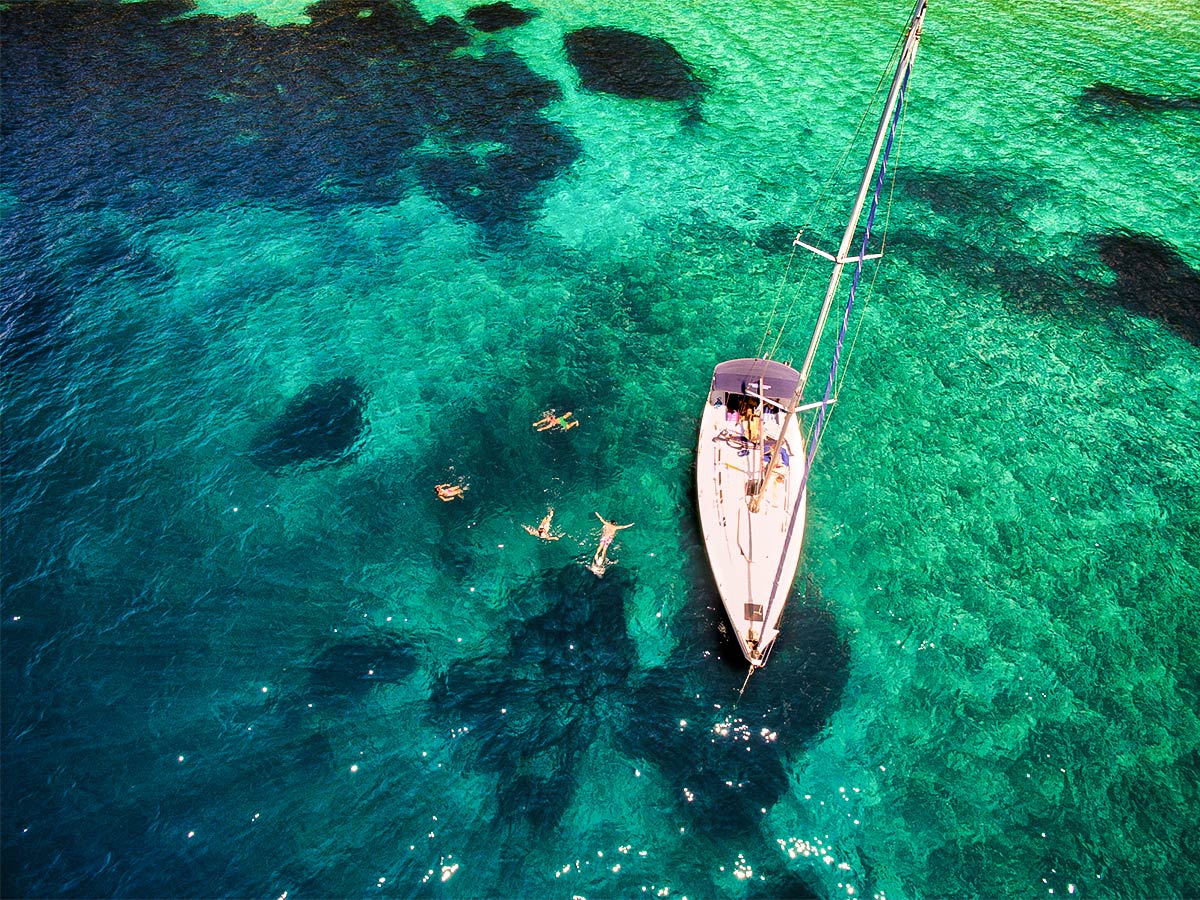 Enjoying a sailing holiday in Greece