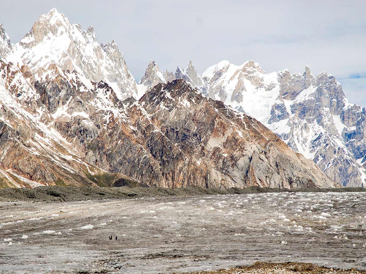 Jagged Peaks along Biafo Glacier