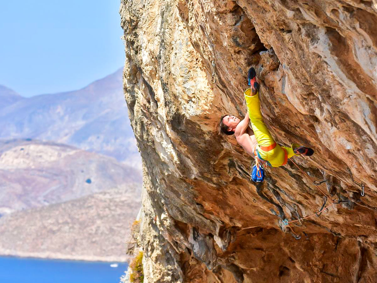 Rock climbing in Spain with amazing scenery of Rodellar