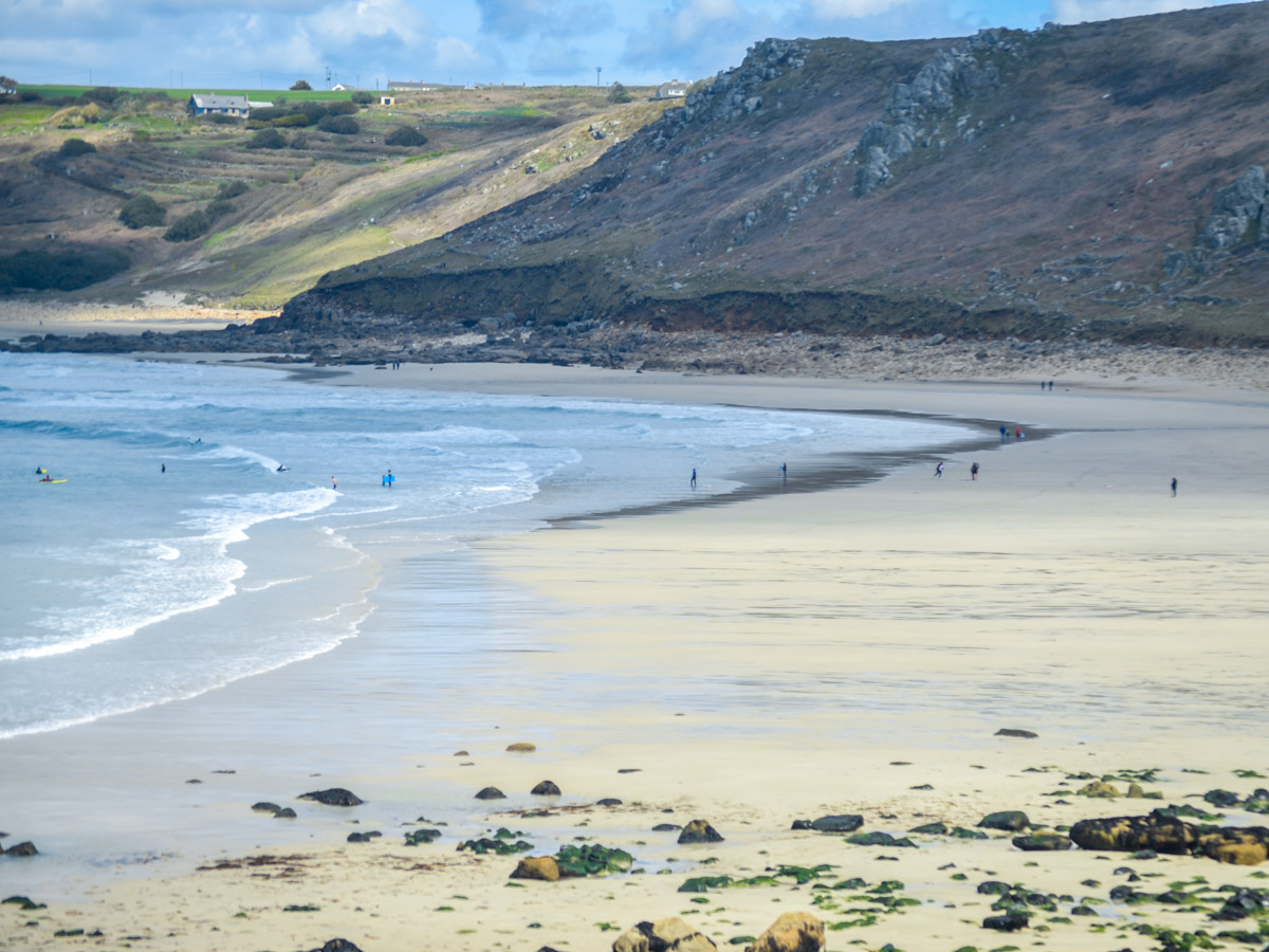 Cornwall beach coastline