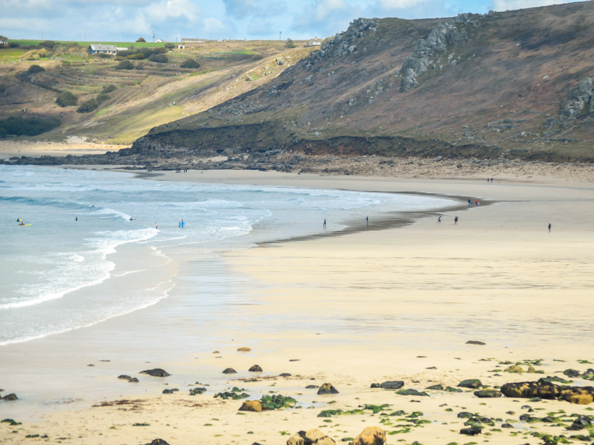 Cornwall beach coastline