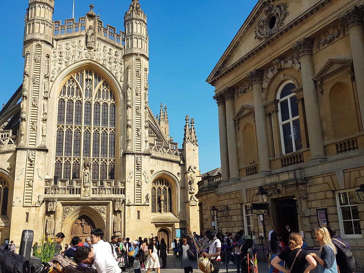 Arriving in beautiful bath