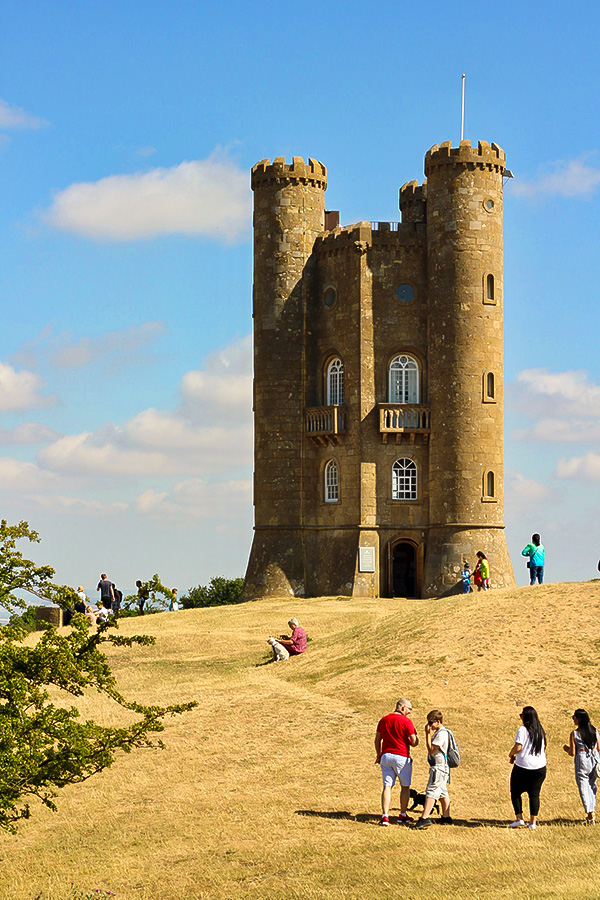 Walking up to Broadway tower