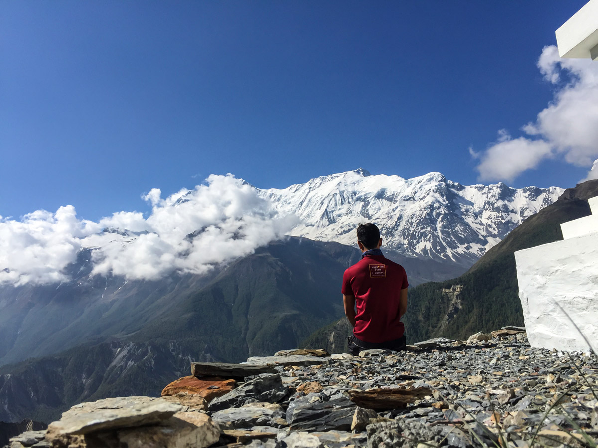 Guided Annapurna Circuit hike in Nepal has amazing views of Himalayas