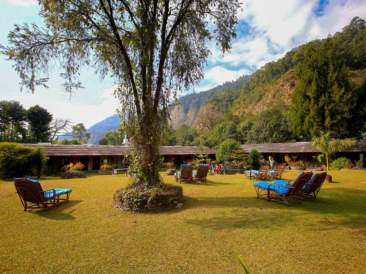 Lots of space outside on Annapurna and Everest Luxury Lodge Trek