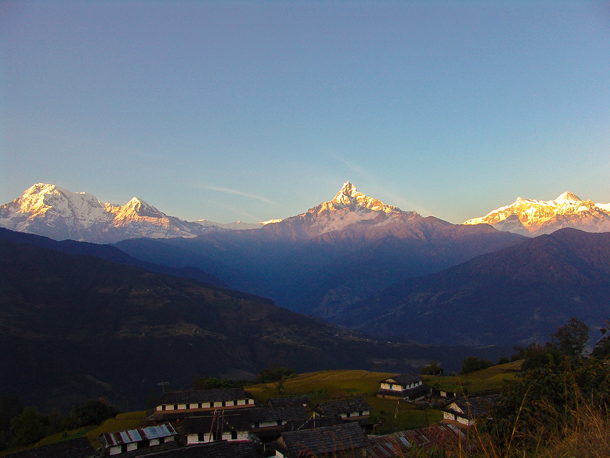 Beautiful mountain scenery on Annapurna and Everest Luxury Lodge Trek