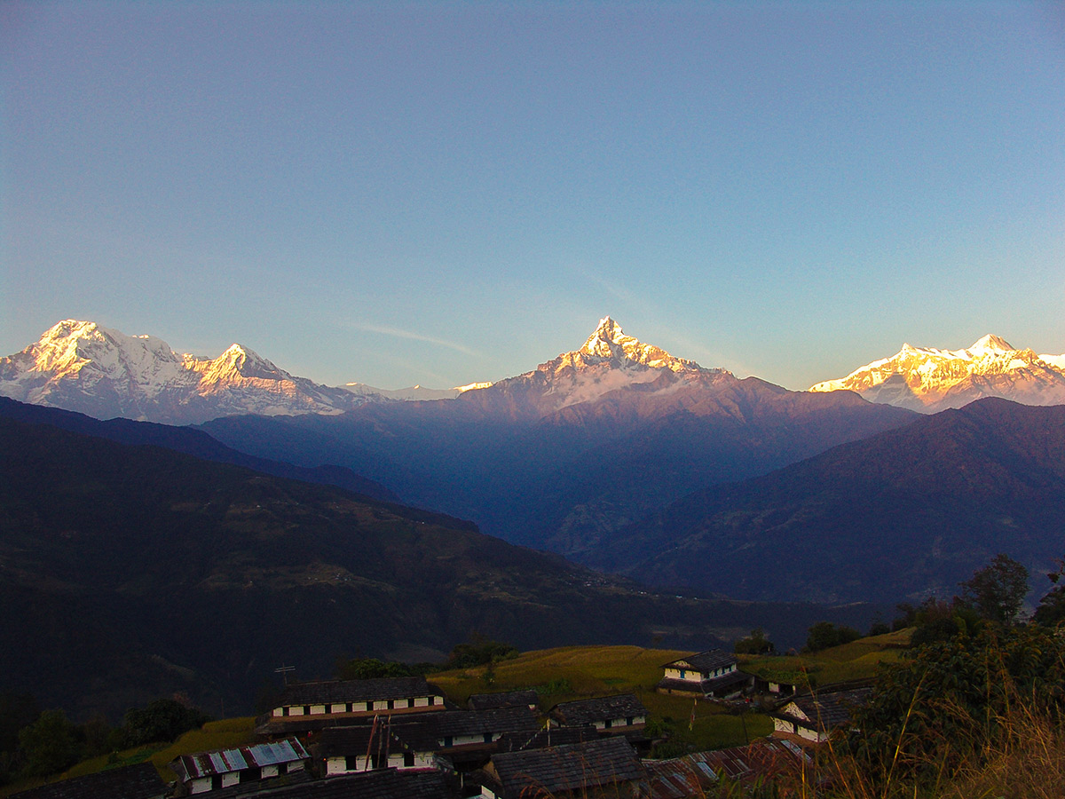 Beautiful mountain scenery on Annapurna and Everest Luxury Lodge Trek