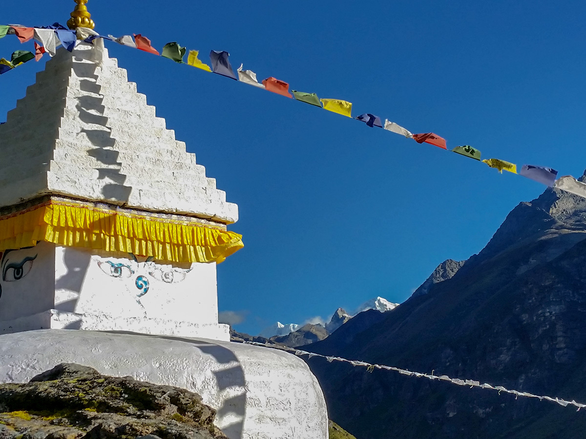 Local architecture on Everest Base Camp trek in Nepal