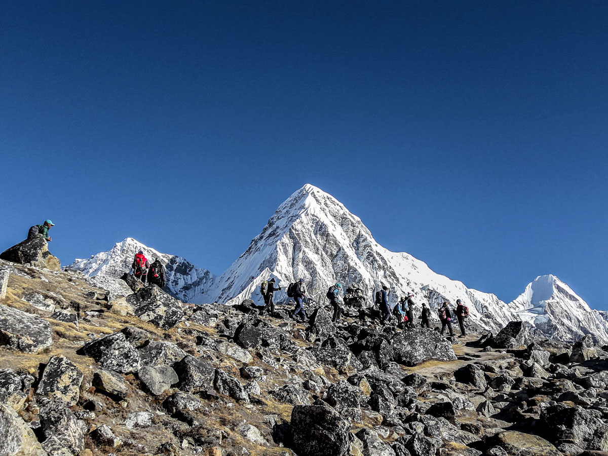 Everest on Everest Base Camp and Gokyo Lake trek in Nepal