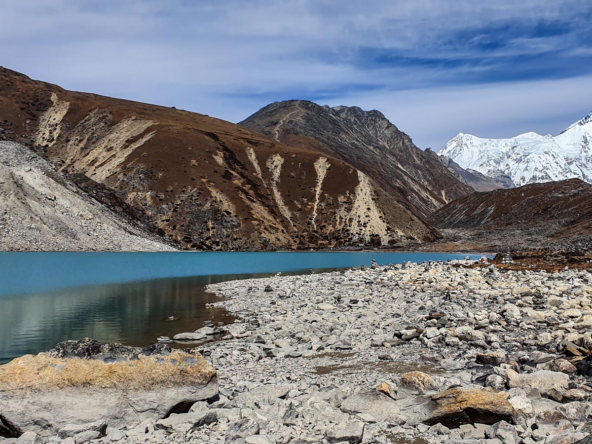 Gokyo lake on Everest Base Camp and Gokyo Lake trek in Nepal