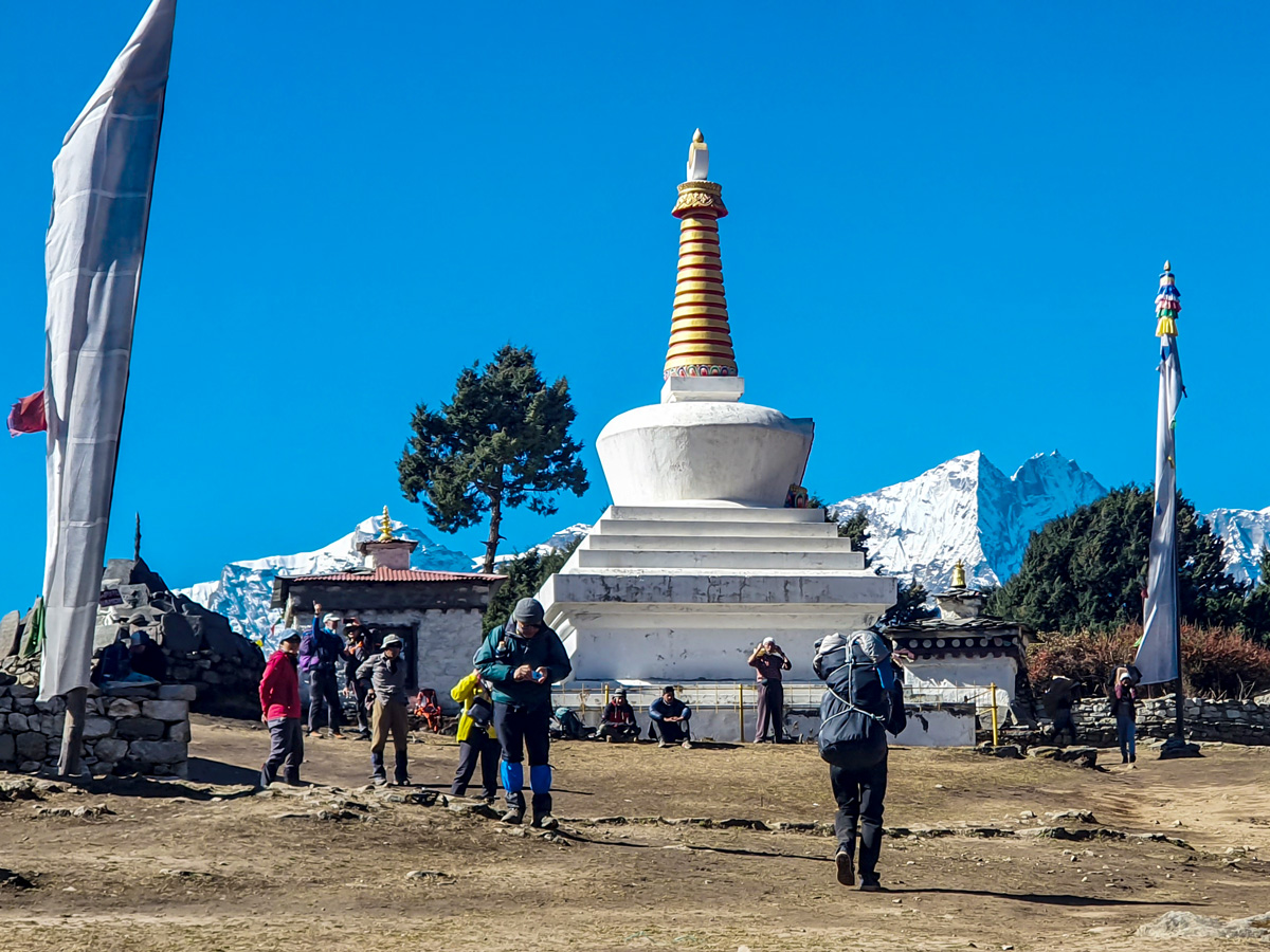 Sherpa villages along Everest Base Camp and Gokyo Lake trek in Nepal has beautiful architecture