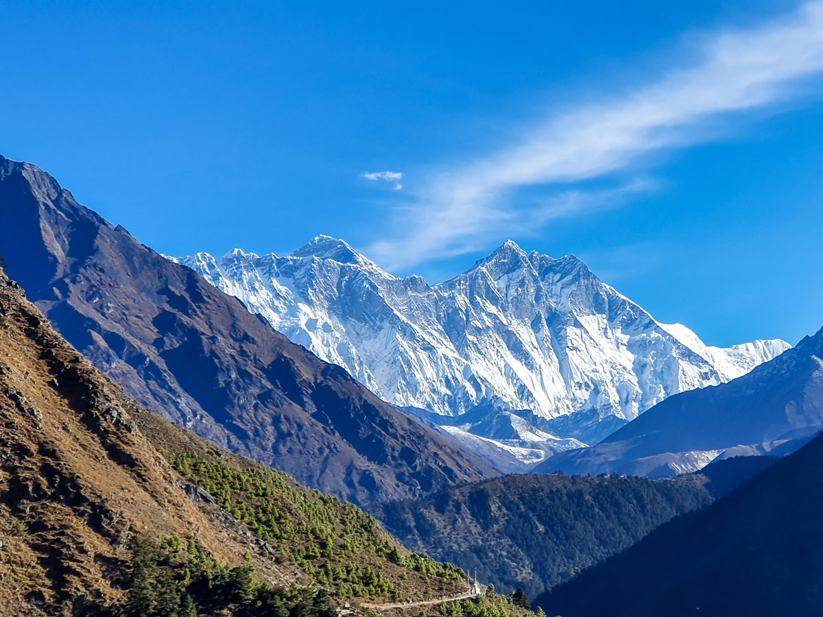 Beautiful mountains views on Everest Panorama Trek in Nepal