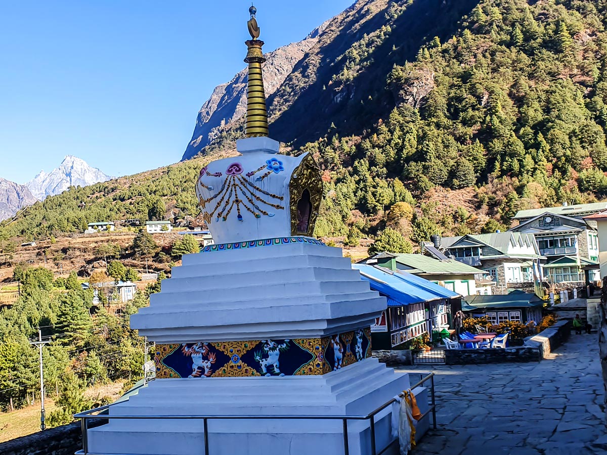 Sherpa village on Everest Panorama Trek in Nepal