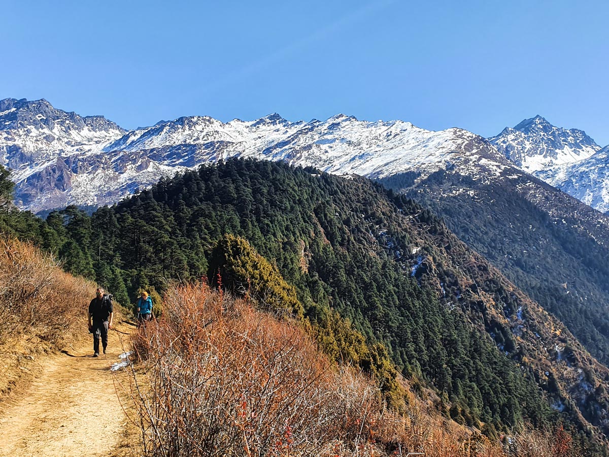 Langtang Trek in Nepal is a beautiful multi day hike with stunning views through several cozy vilages