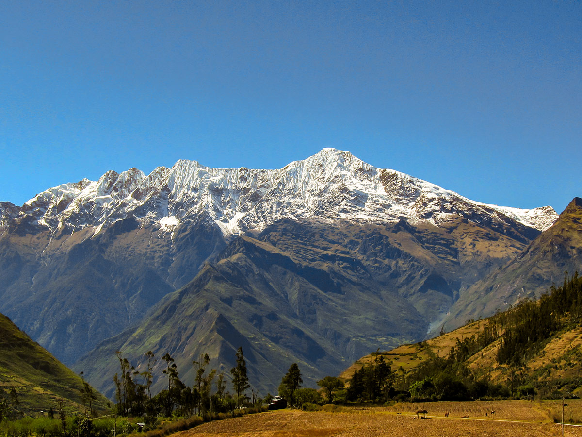 Peruvian Andes on Choquequirao Trek in Peru near Cusco