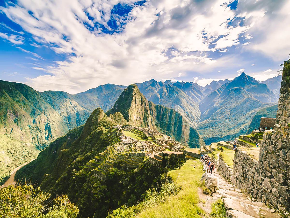 Machu Picchu on Inca Trail to Machu Picchu near Cusco Peru