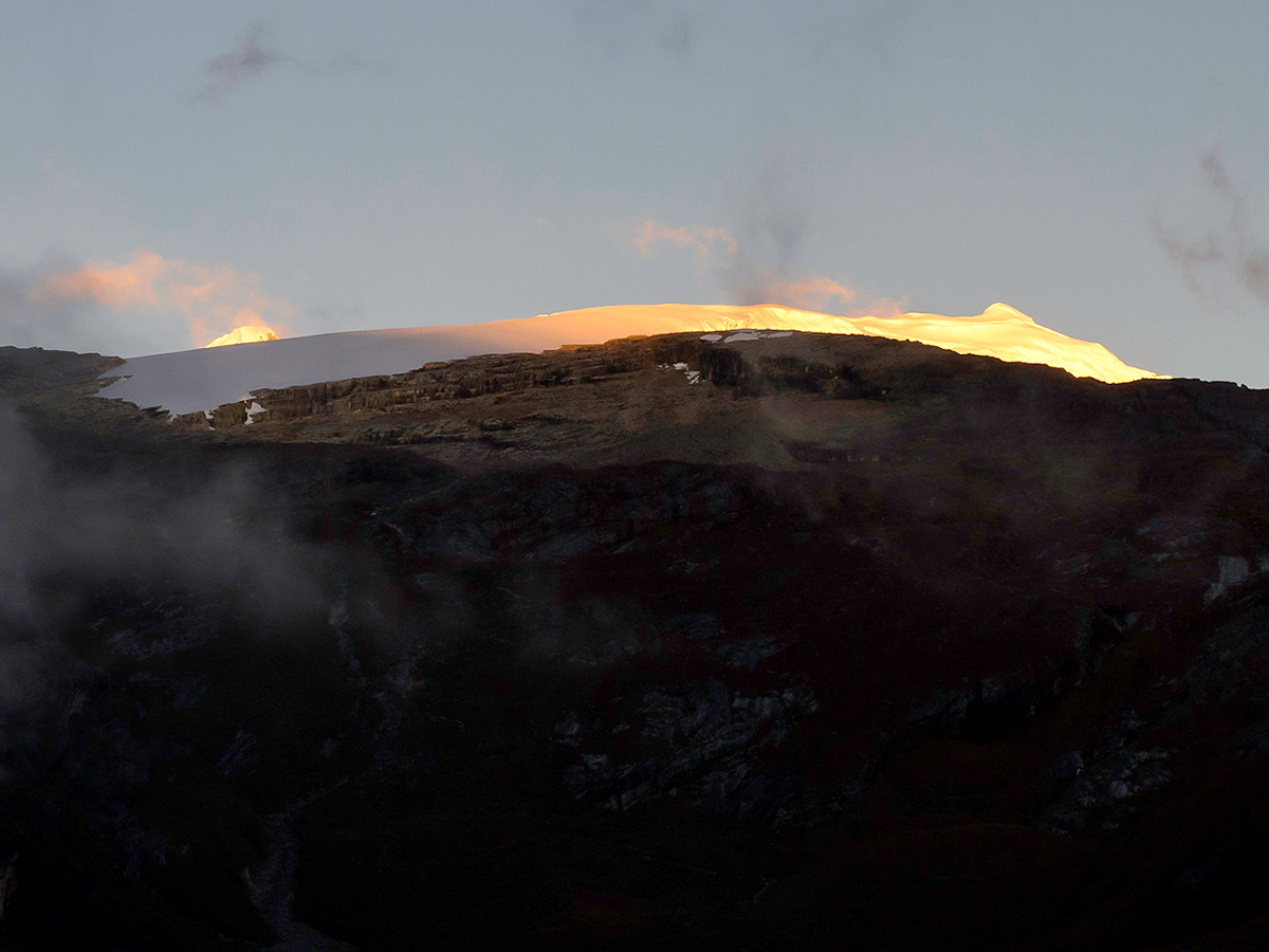 Sunset over the Sierra Nevada del Cocuy mountains