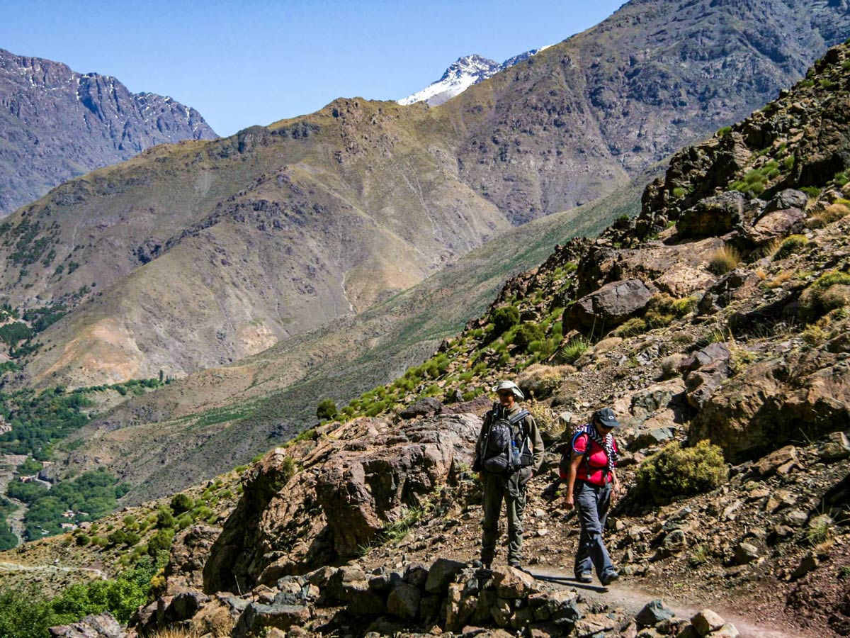 Amazing Moroccan Mountain views on Atlas and Sahara Trek in Morocco