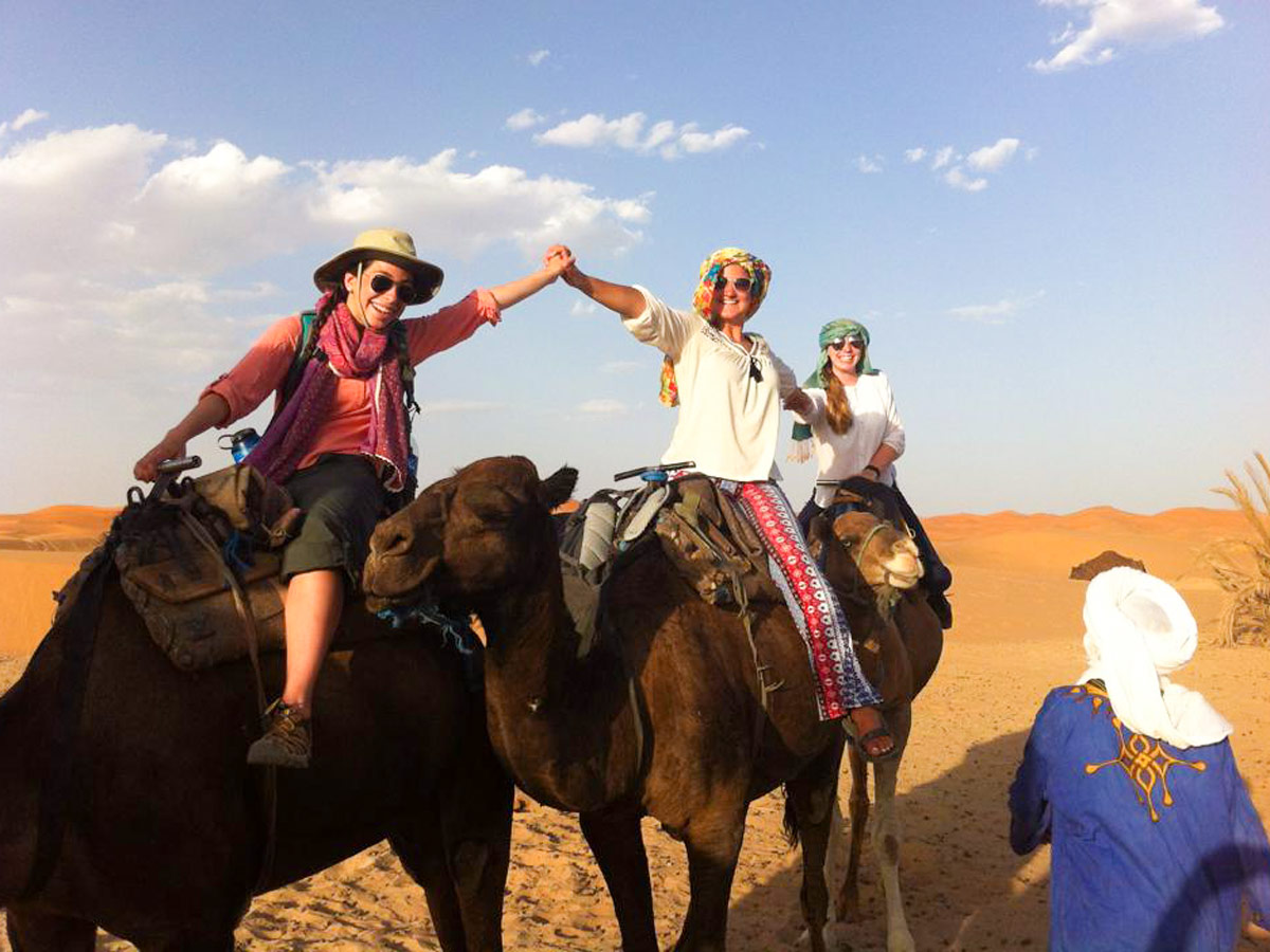 Riding a camel in Sahara is a must do activity in Morocco