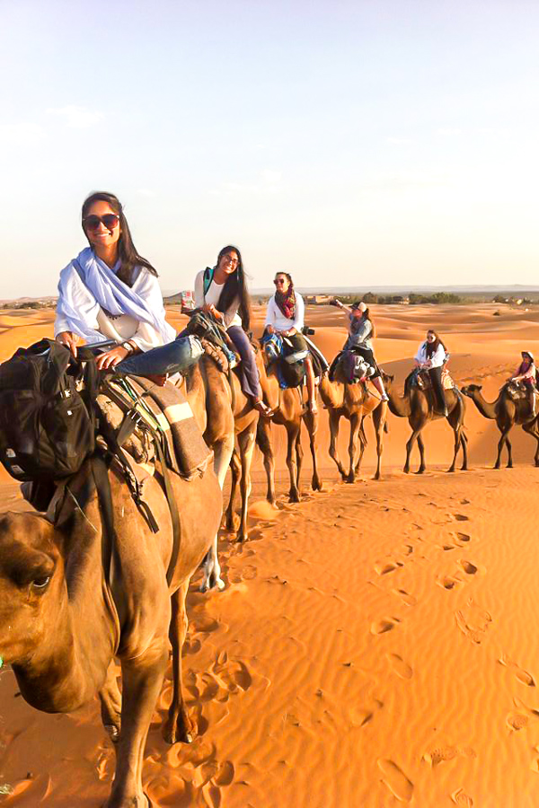 Erg Chigaga Tour in Morocco involves camel riding
