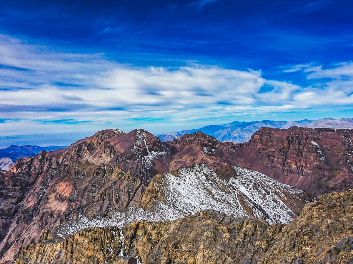 Mt Toubkal seen on Mt Toubkal and Desert tour in Morocco