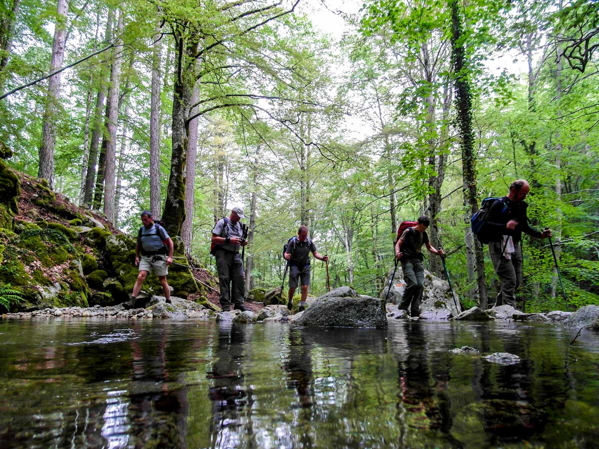 GR20 South Trek in Corsica Island includes several river crossings