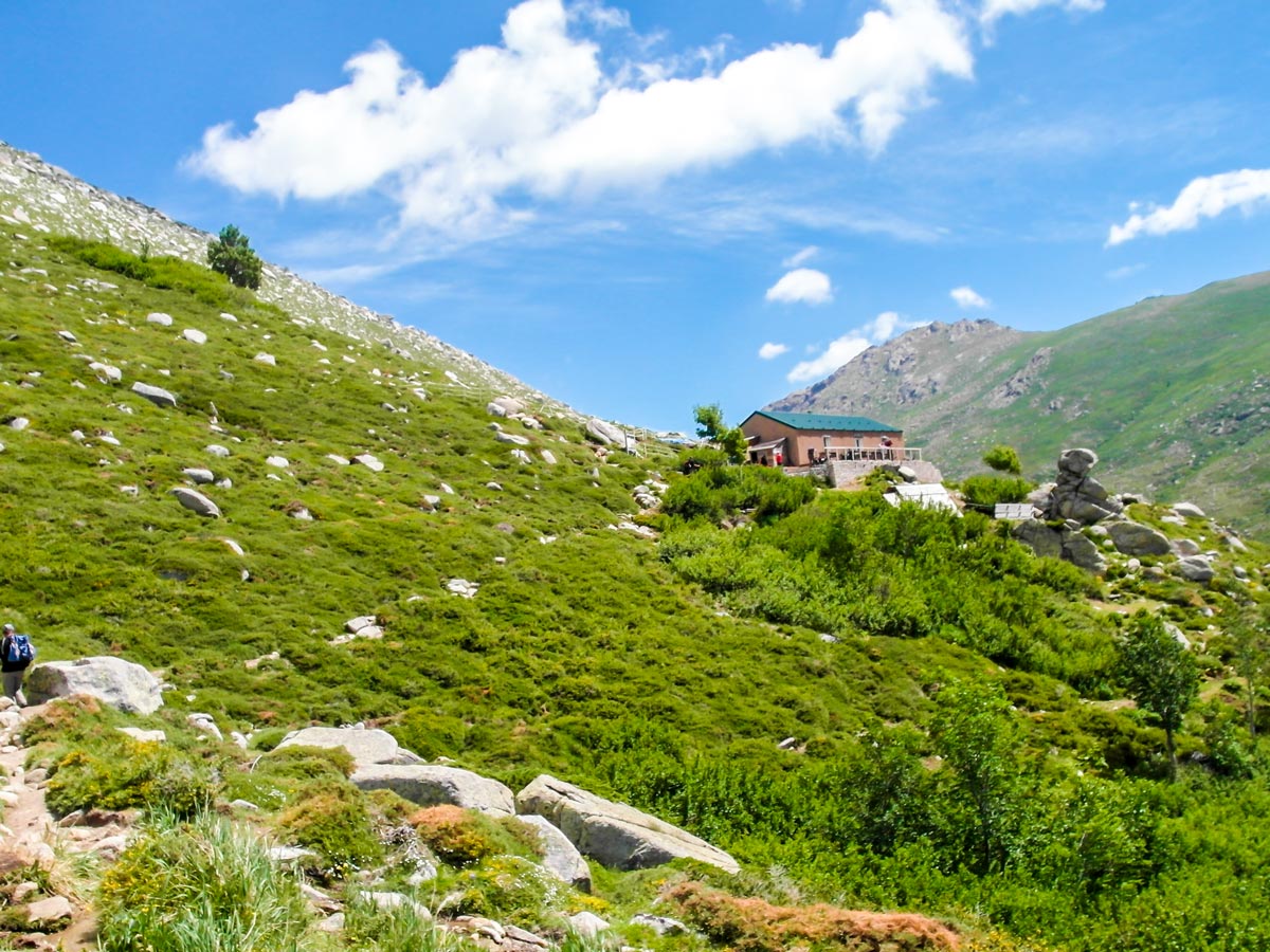 Beautiful views between Bassetta and Bacella on 6th day of GR20 South Trek in Corsica France