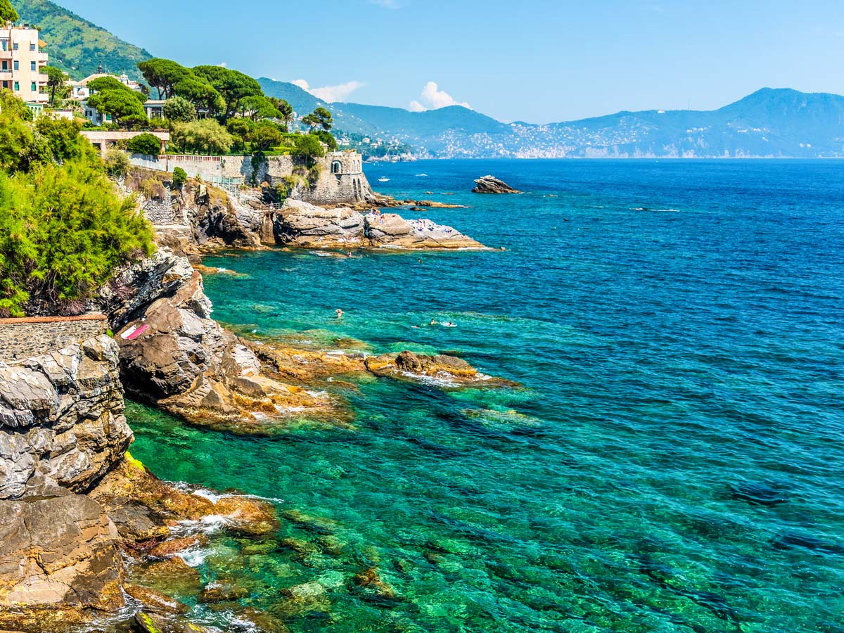 Views seen on Self guided Genoa to Sestri Levante trek in Italy Cinque Terre