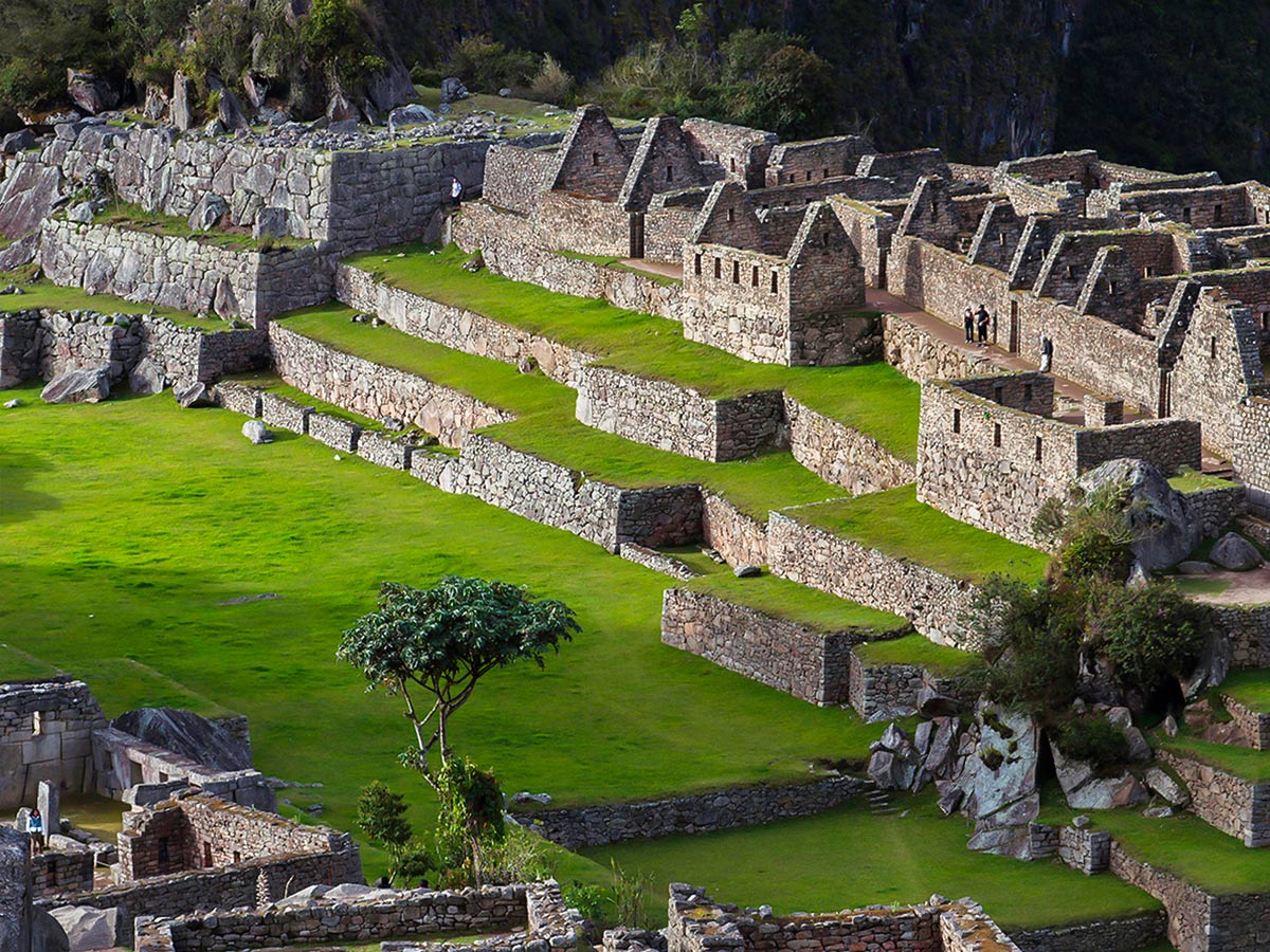 Incan archeological site seen on Peru Active Tour