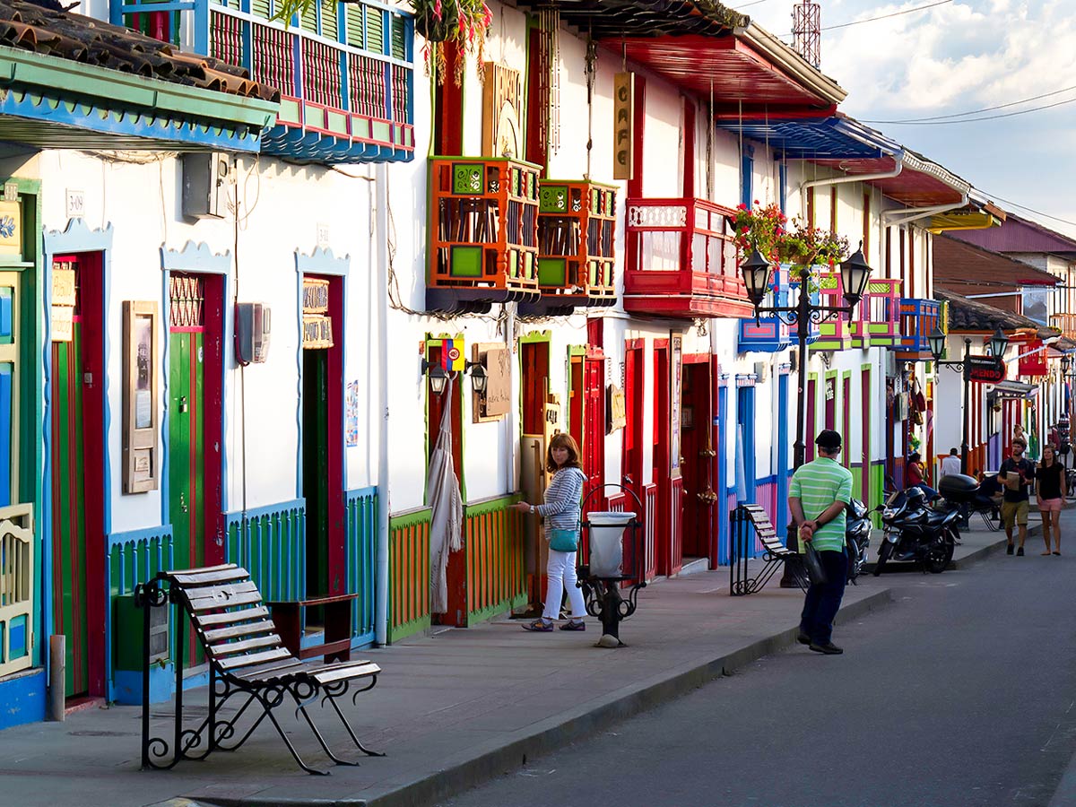 Cozy streets of Salento visited on Walking in Colombia Tour