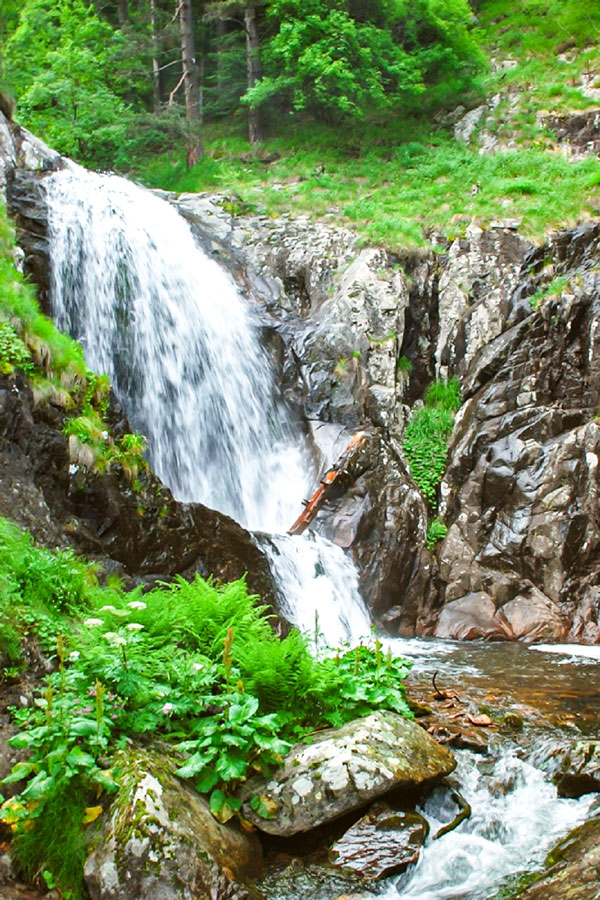 Rhodope waterfall on day 3 of Rhodope Cycling Tour