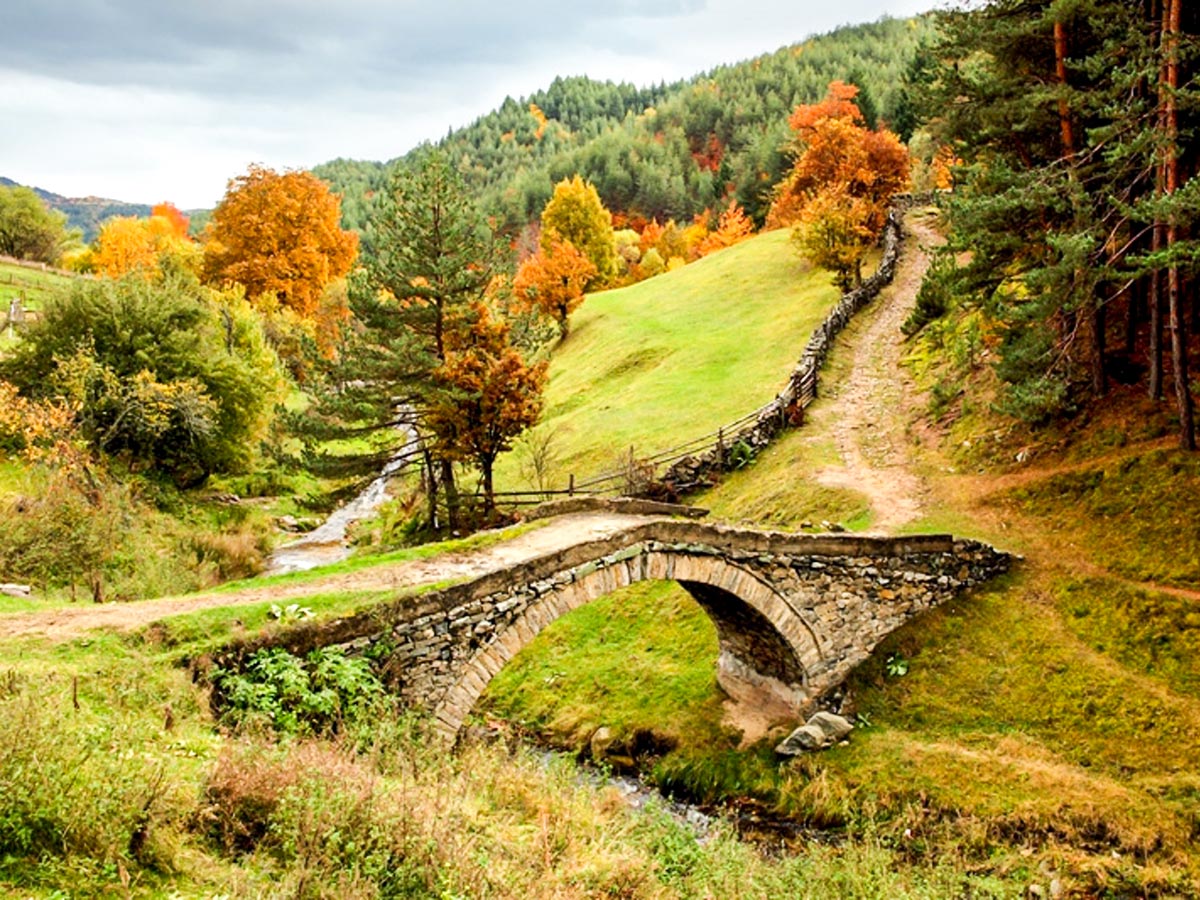 Typical Rhodope Mountains Bridge seen on day 5 of Rhodope Mountain Biking Tour in Bulgaria