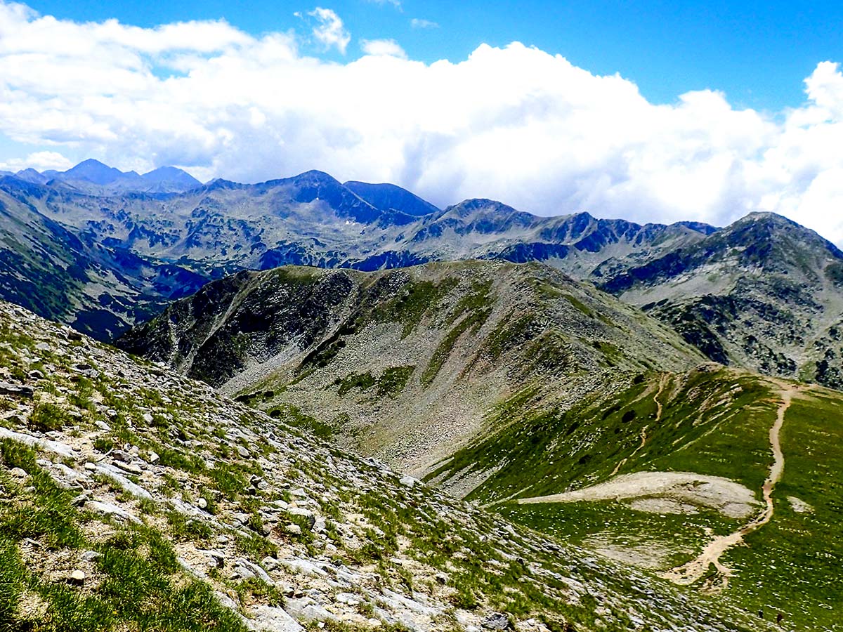 Trekking in Rila and Pirin rewards with beautiful views towards Pirin range on day 4