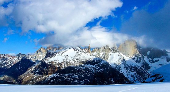 Stunning Andes seen on guided Patagonias Icefield Trek